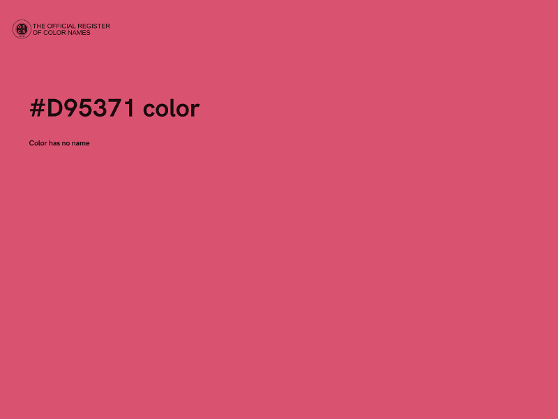 #D95371 color image