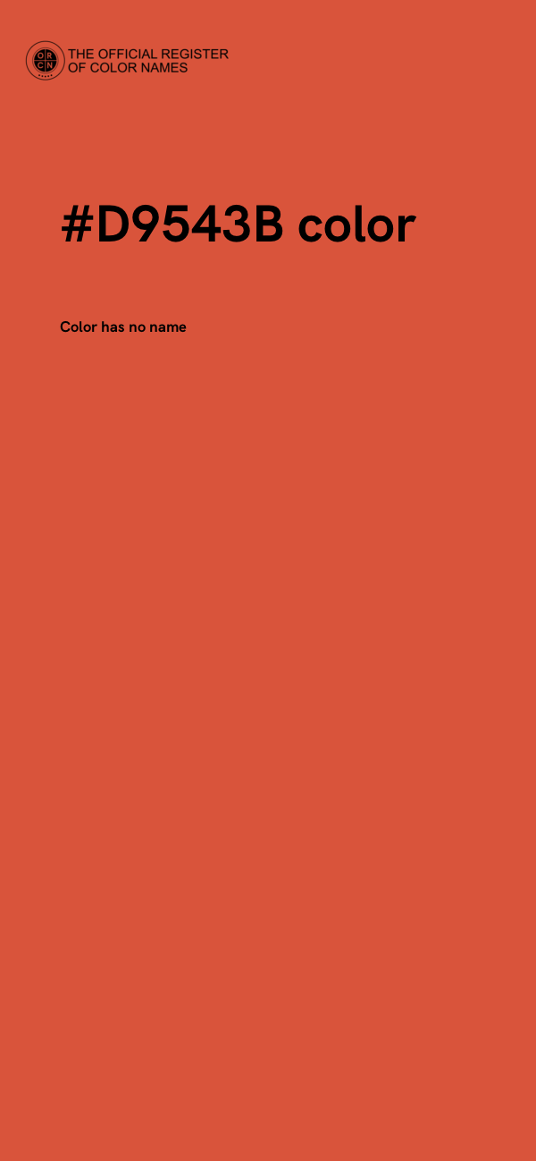 #D9543B color image