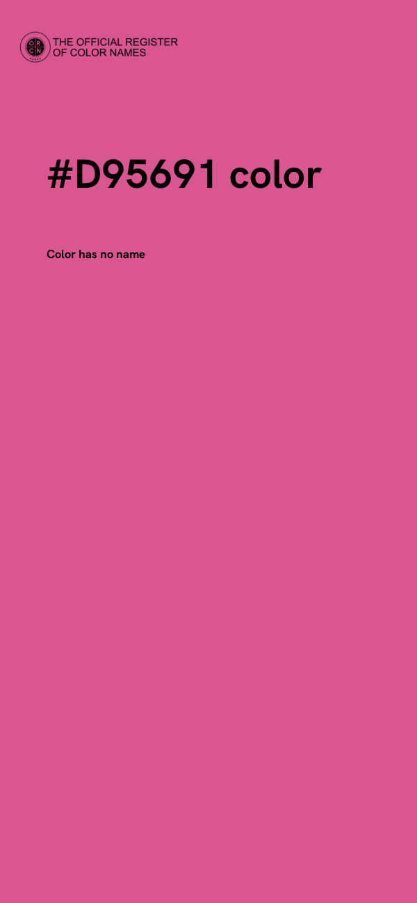 #D95691 color image