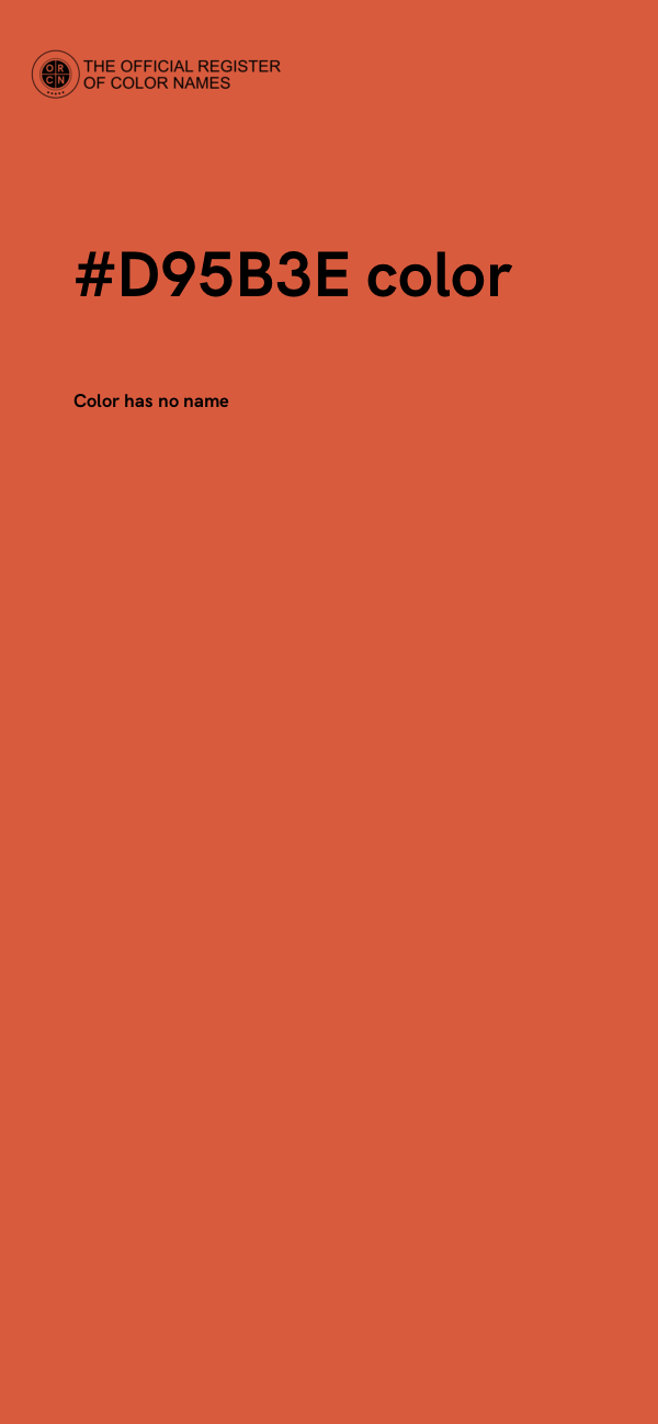 #D95B3E color image