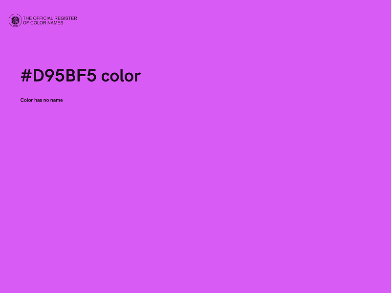 #D95BF5 color image