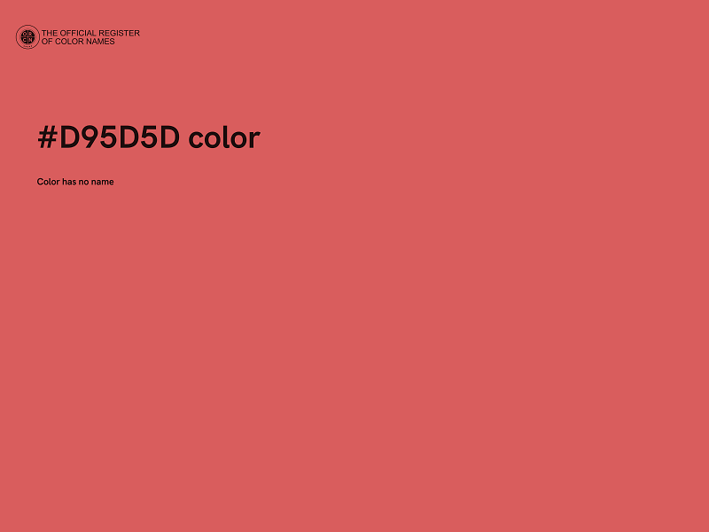 #D95D5D color image