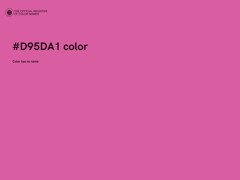 #D95DA1 color image