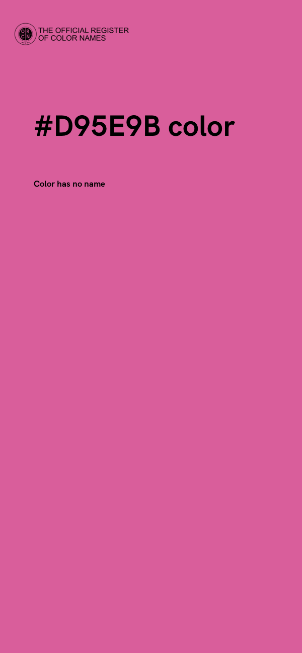 #D95E9B color image