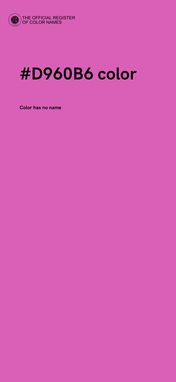 #D960B6 color image