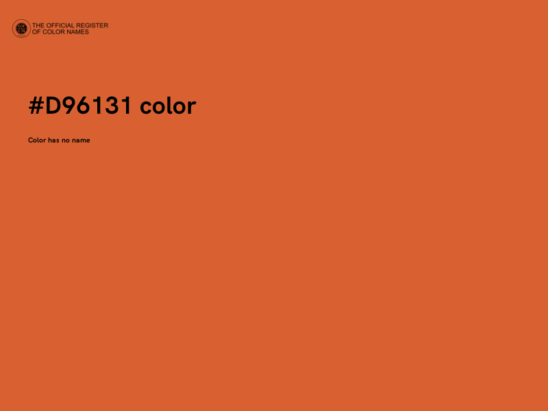 #D96131 color image