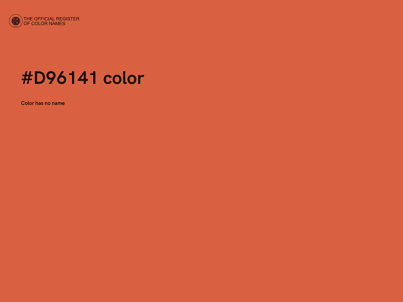 #D96141 color image