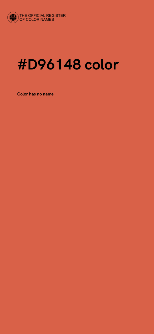 #D96148 color image