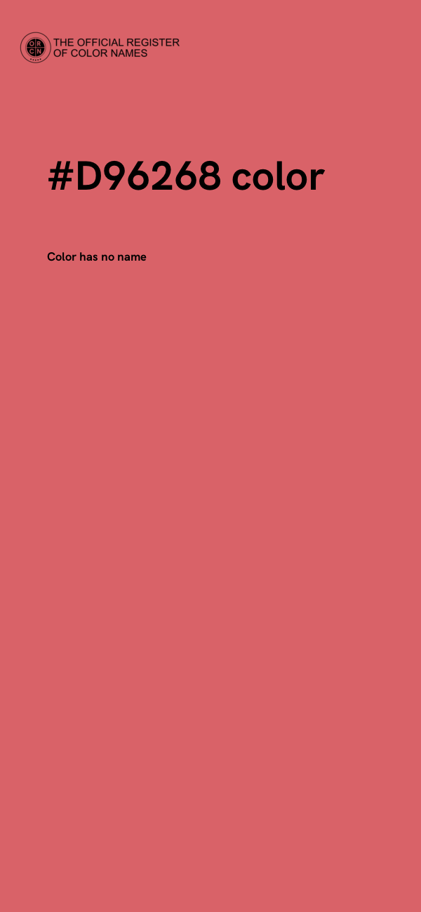 #D96268 color image