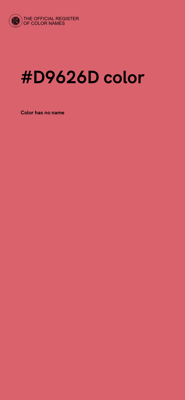 #D9626D color image