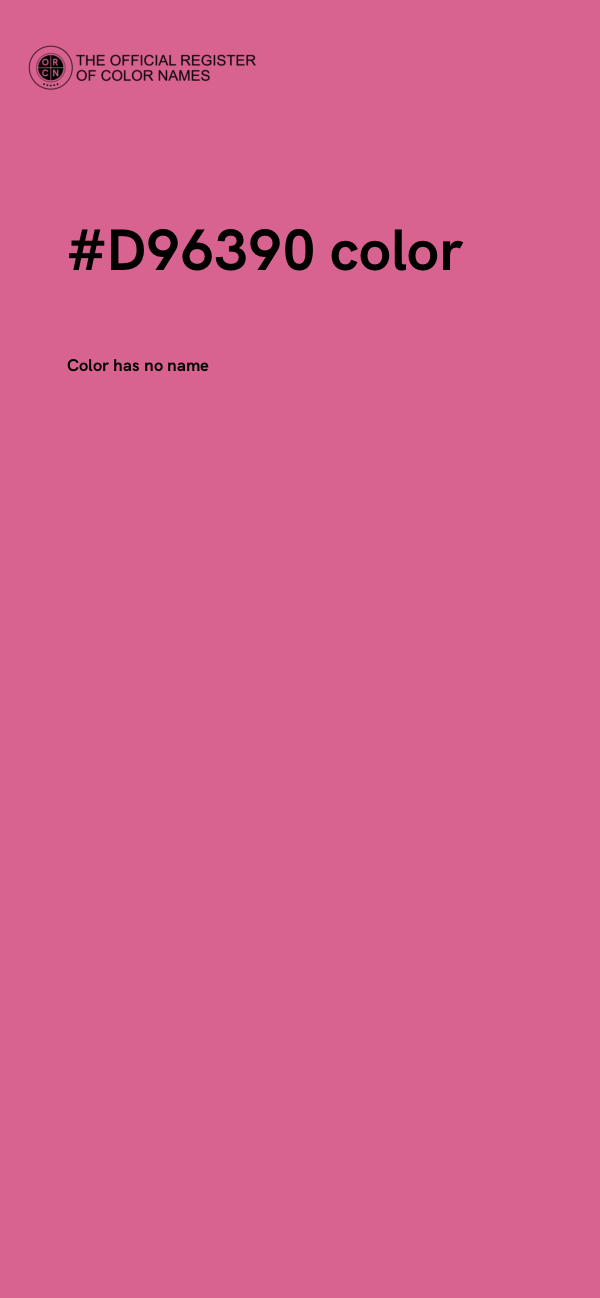 #D96390 color image