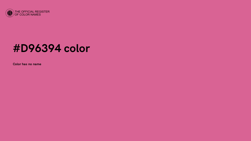 #D96394 color image