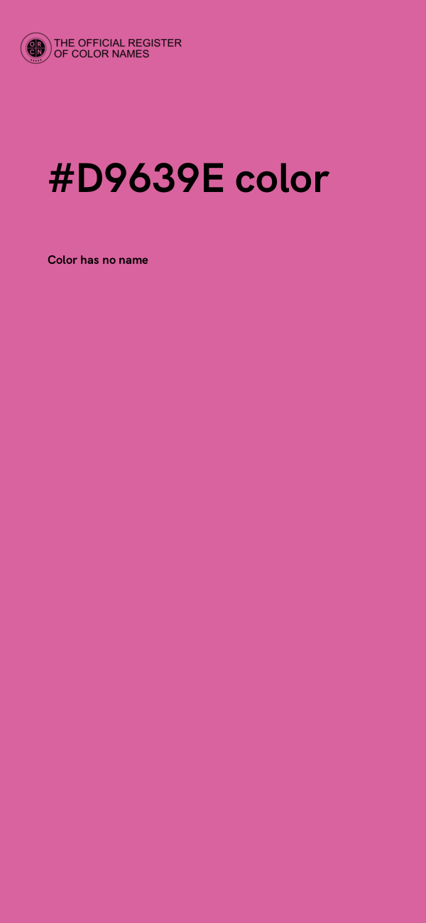 #D9639E color image