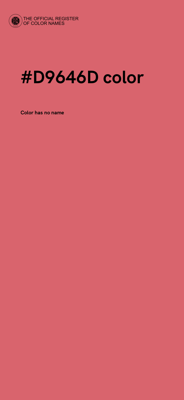 #D9646D color image