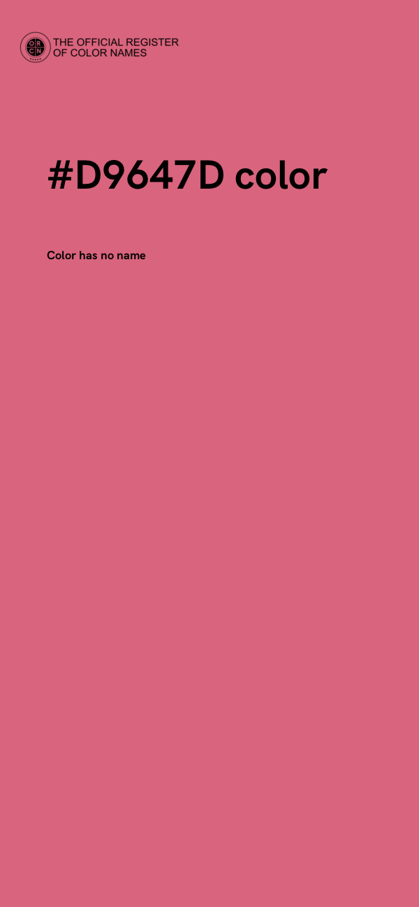 #D9647D color image