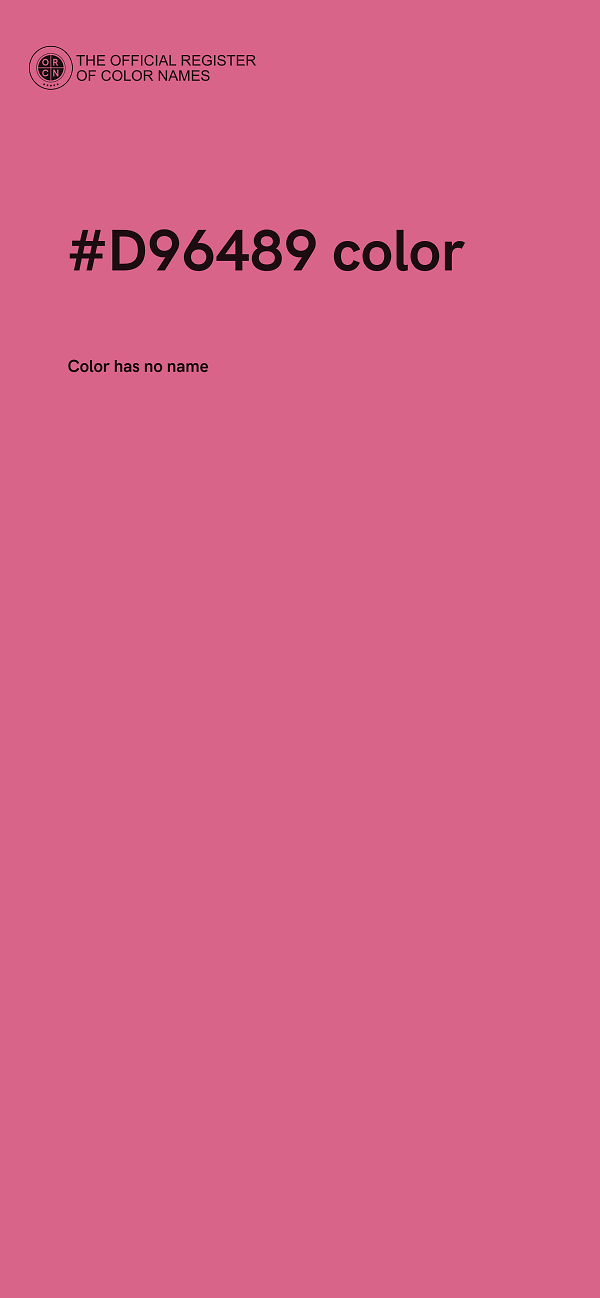 #D96489 color image