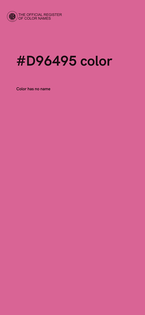 #D96495 color image