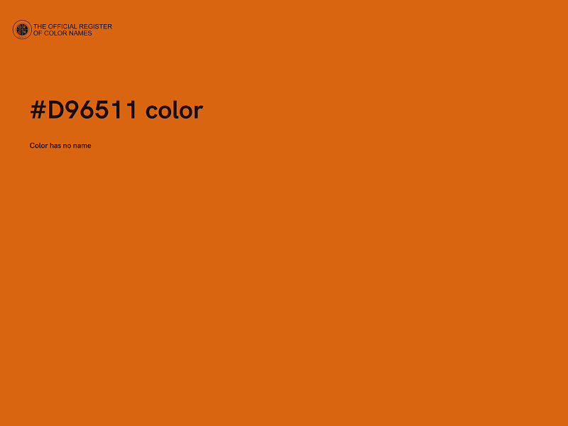 #D96511 color image