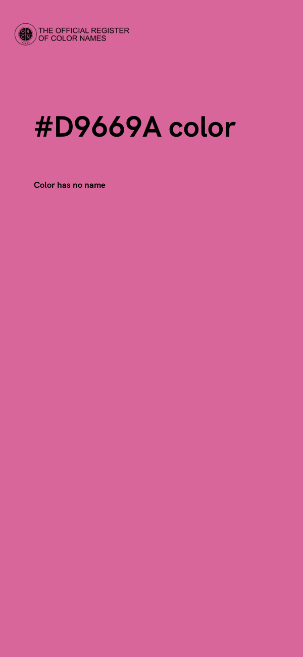 #D9669A color image