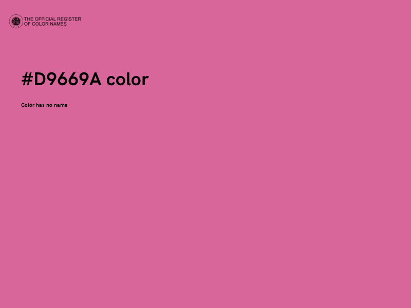 #D9669A color image