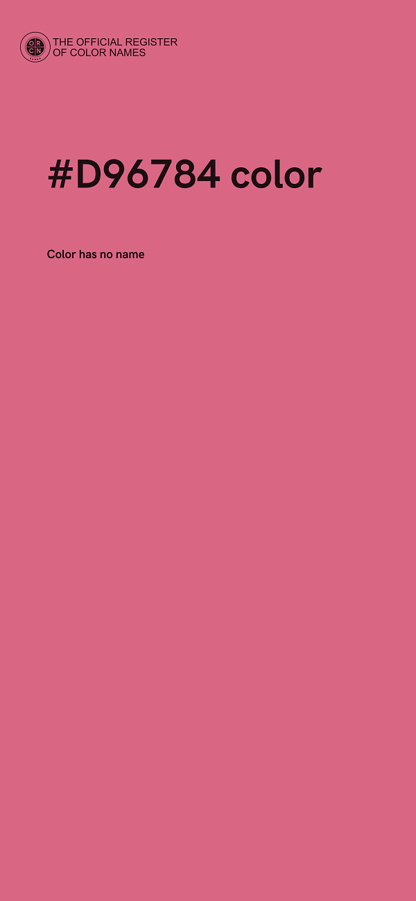 #D96784 color image