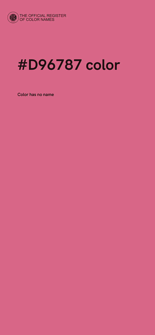 #D96787 color image