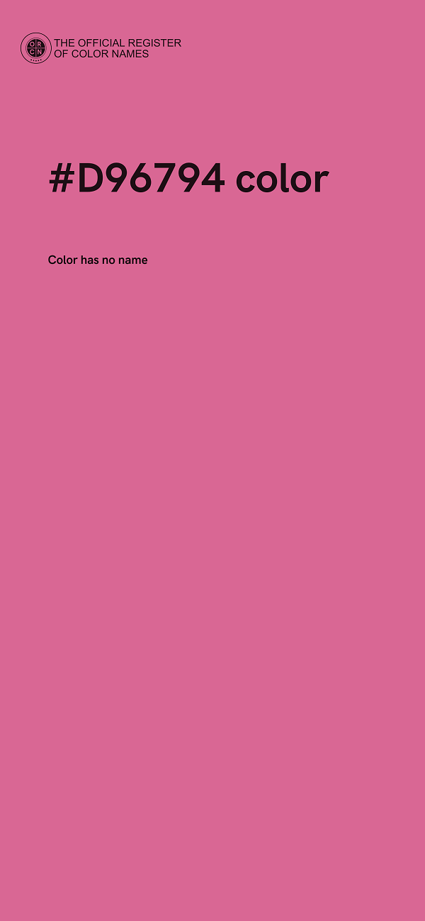 #D96794 color image