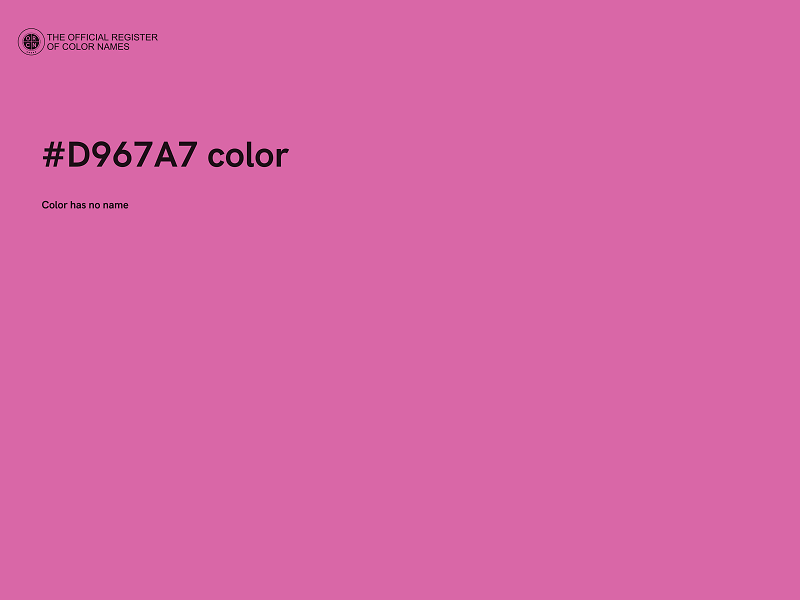 #D967A7 color image