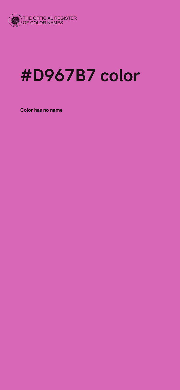 #D967B7 color image