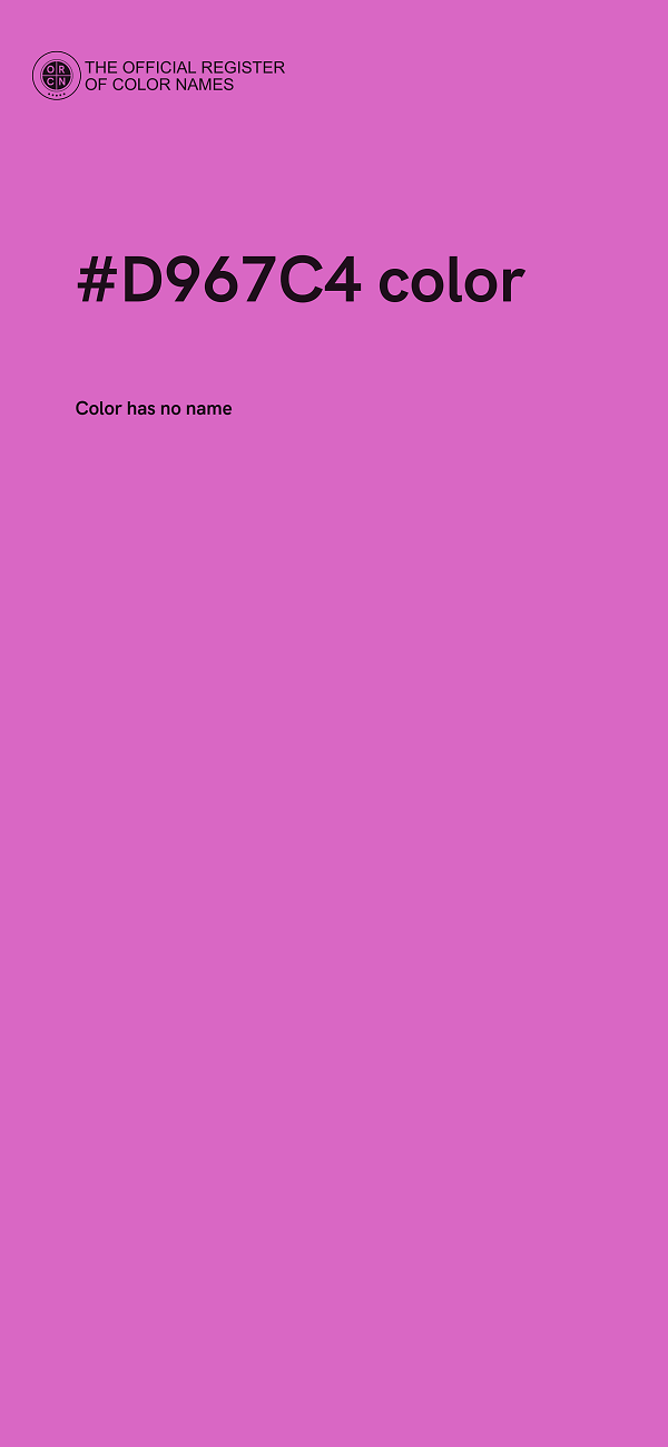 #D967C4 color image