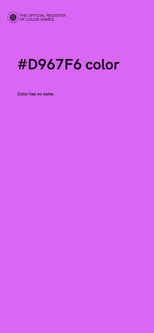 #D967F6 color image