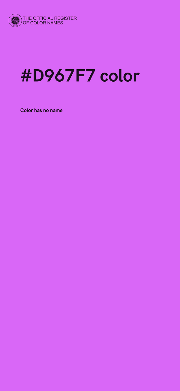 #D967F7 color image