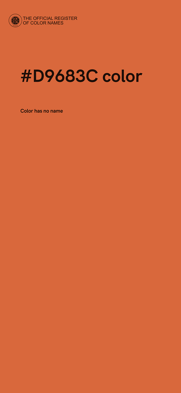 #D9683C color image