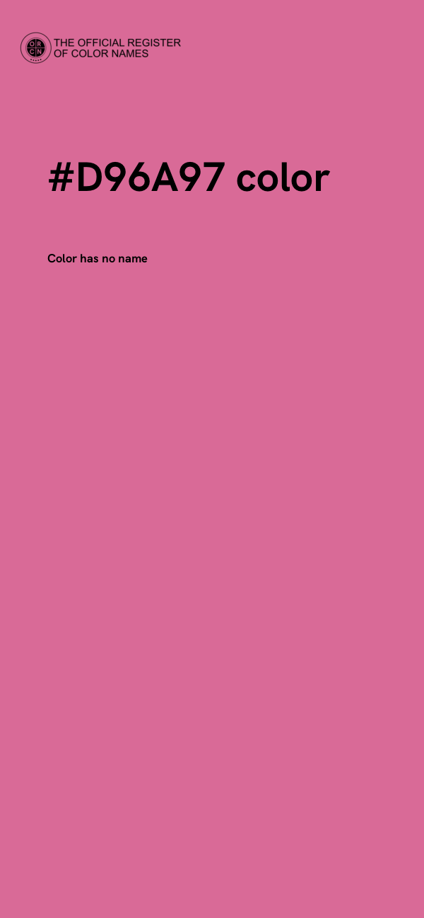 #D96A97 color image