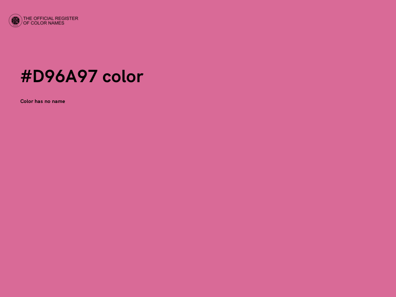 #D96A97 color image
