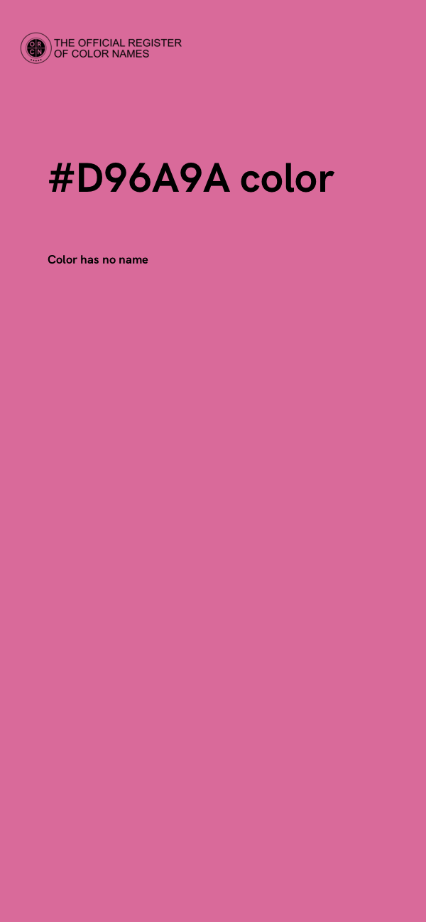#D96A9A color image