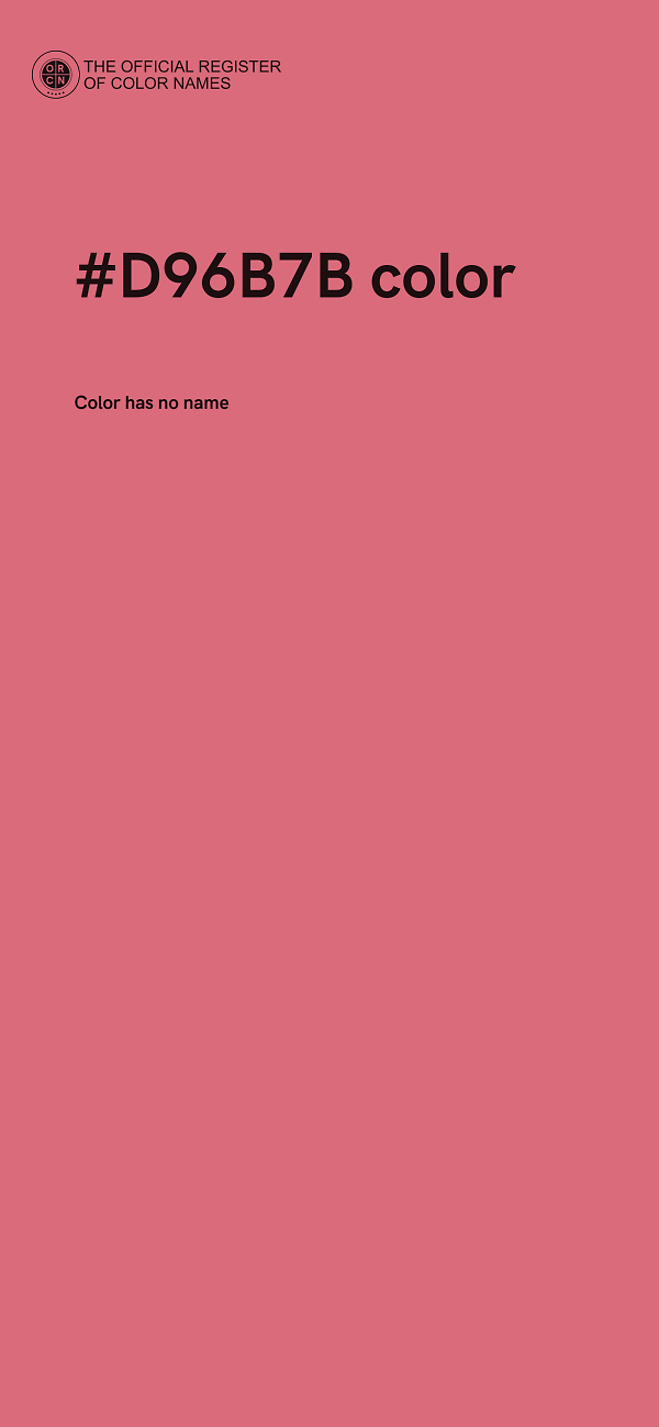 #D96B7B color image