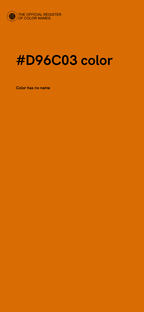 #D96C03 color image