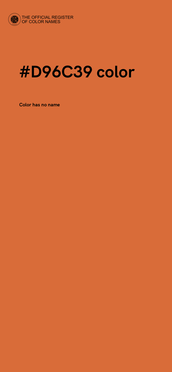 #D96C39 color image