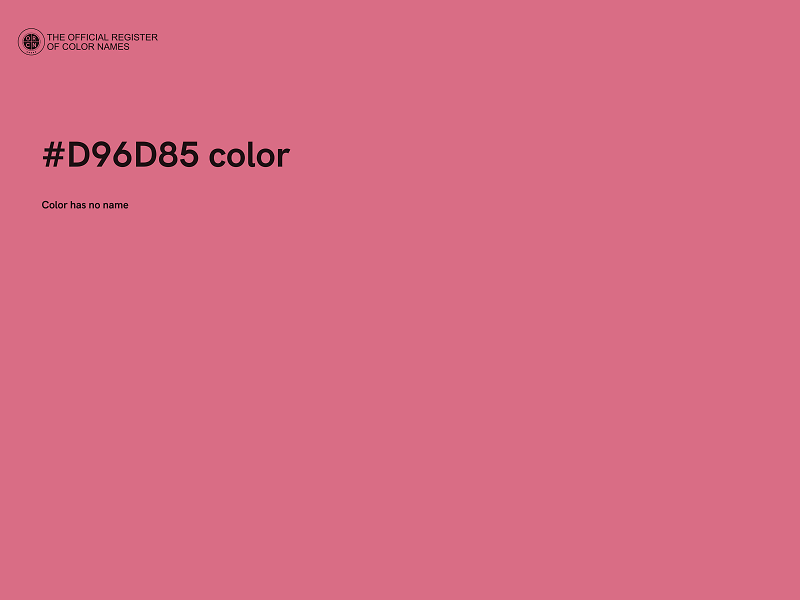 #D96D85 color image