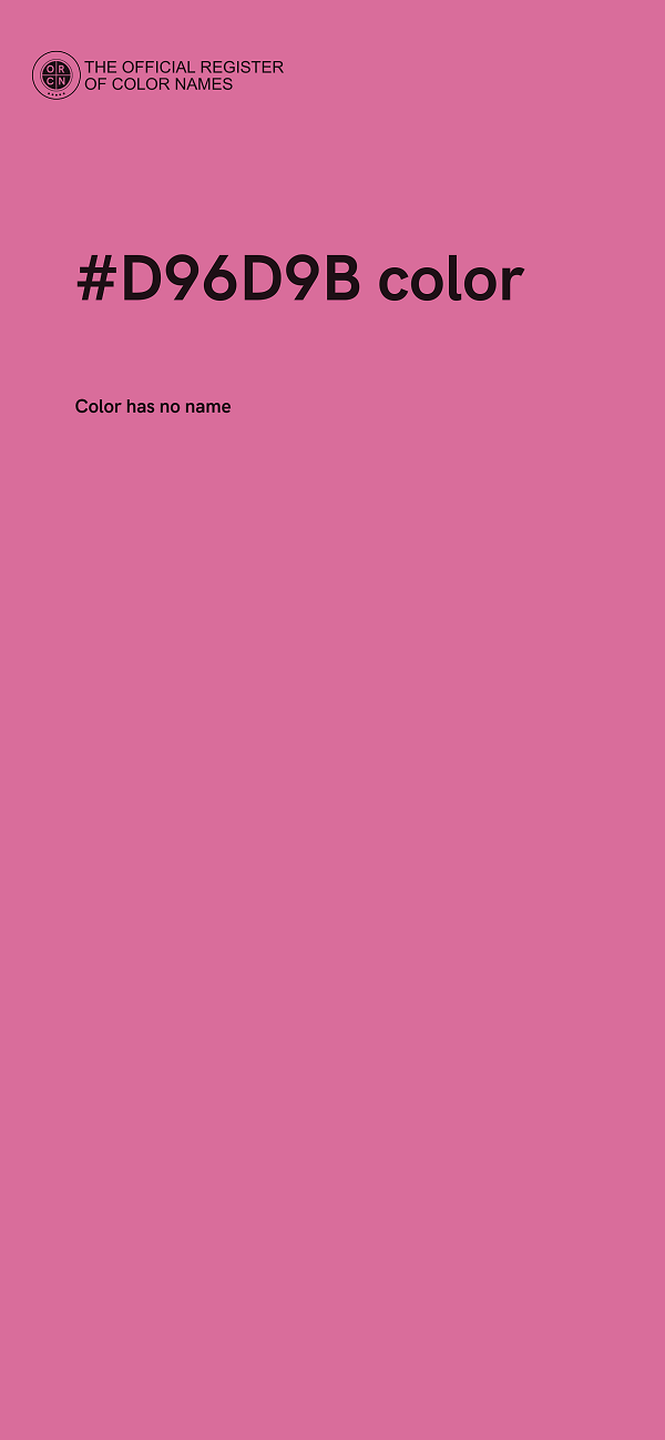 #D96D9B color image