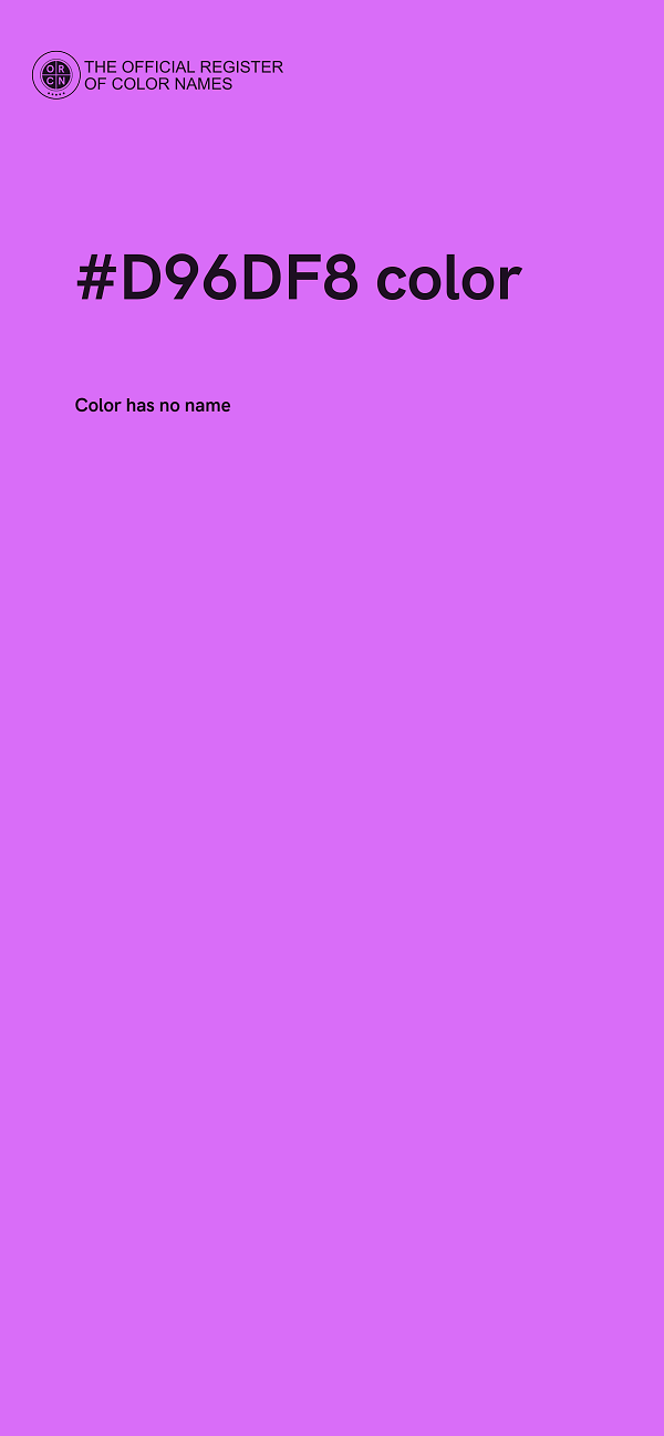 #D96DF8 color image