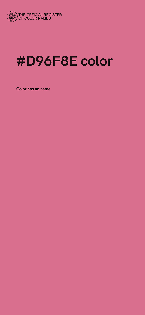 #D96F8E color image