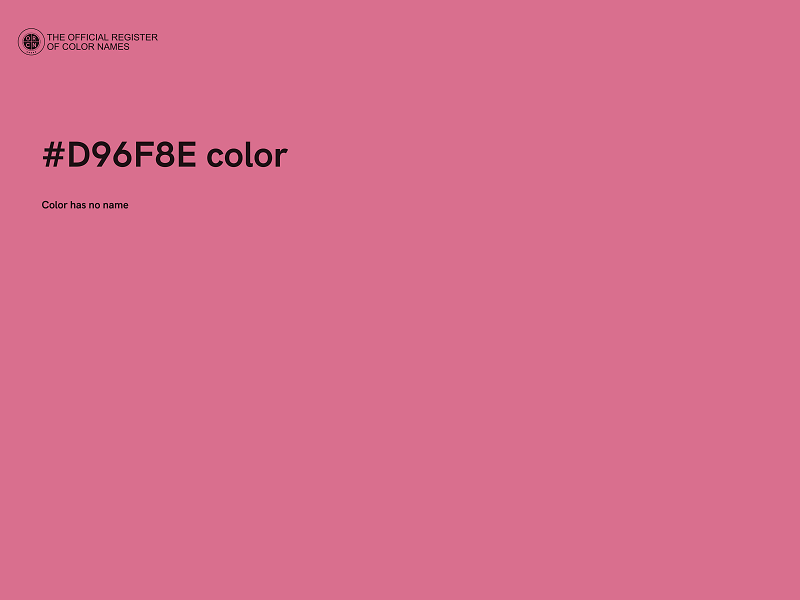#D96F8E color image