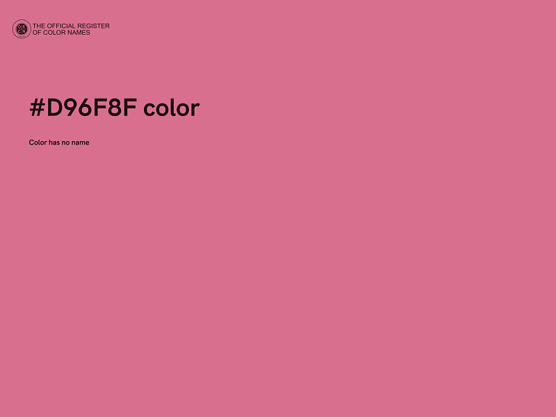 #D96F8F color image