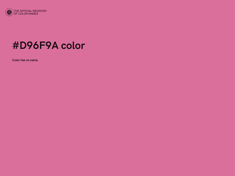 #D96F9A color image