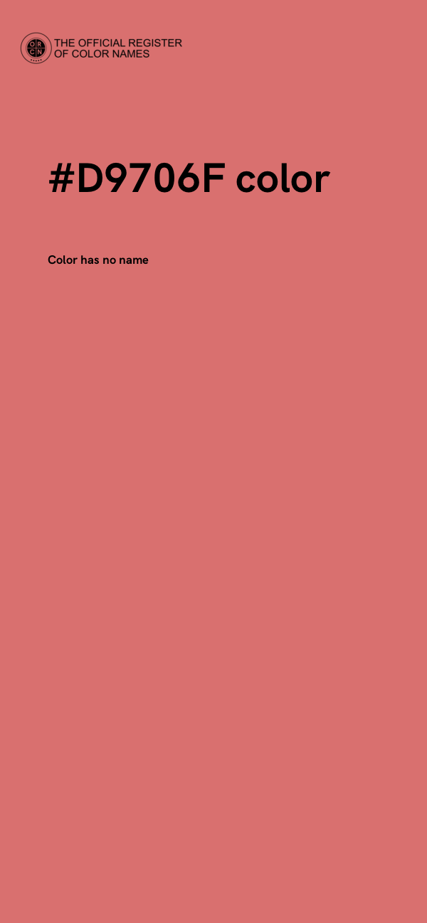 #D9706F color image