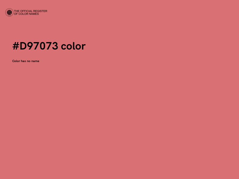 #D97073 color image