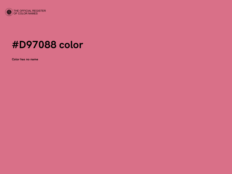 #D97088 color image