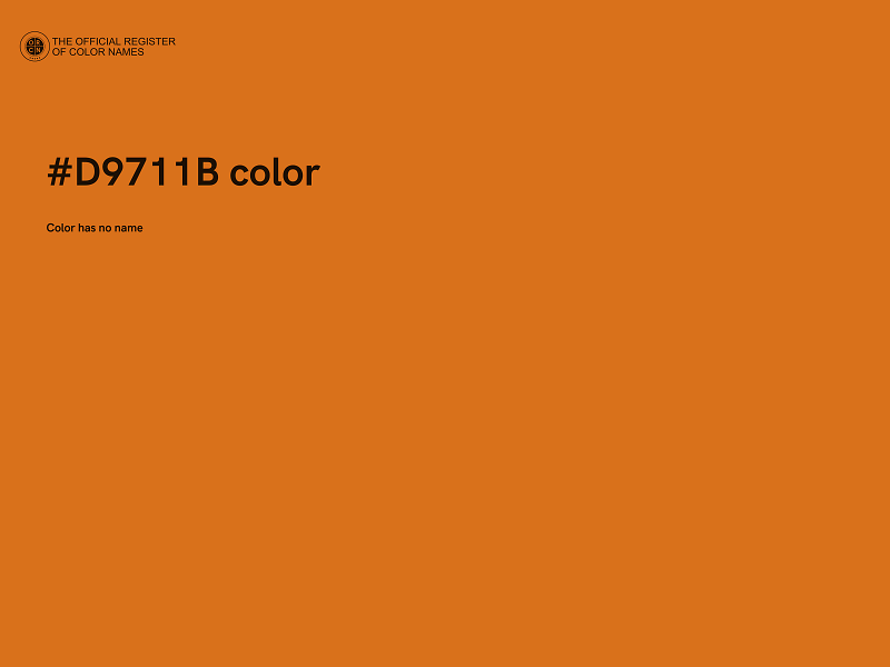 #D9711B color image